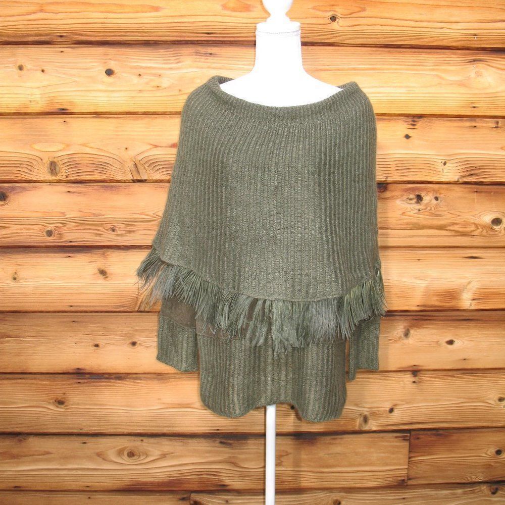 Escadaostrich Feather Cashmere Silk Wool Blend Sweater